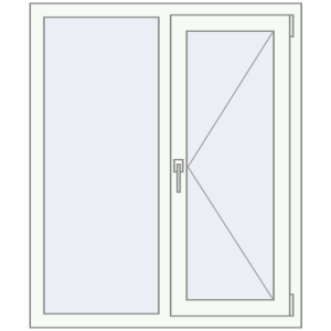 Купити Вікна 980x1170 мм REHAU Euro 60 Білий (RAL 9016) з двох сторін