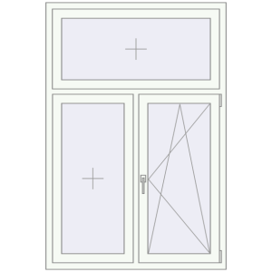 Купити Вікна 1150x1700 мм REHAU Euro 70 Білий (RAL 9016) з двох сторін