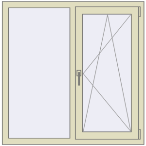 Купити Вікна 1120x1130 мм REHAU Euro 60