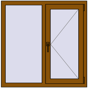 Купити Вікна 1035x1040 мм REHAU Brillant-Design