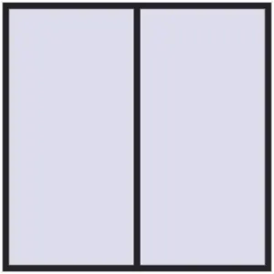 Купити Вікна 2100x2100 мм REHAU Euro 70 BLACK_ULTI-MATT з двох сторін
