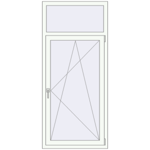 Купити Вікна 800x1800 мм REHAU SYNEGO MD Білий (RAL 9016) з двох сторін