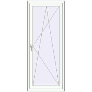 Купити Вікна 700x1700 мм REHAU Euro 60 RAL 9016 Traffic white з двох сторін