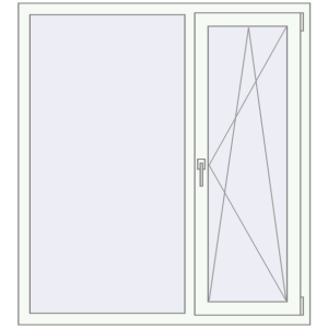 Купити Вікна 1270x1400 мм REHAU Brillant-Design GOLDEN OAK ззовні