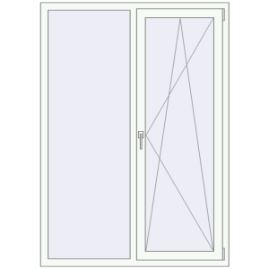 Купити Вікна 1250x1750 мм REHAU Euro 70 Білий (RAL 9016) з двох сторін