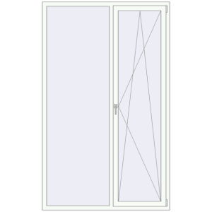 Купити Вікна 1470x2400 мм REHAU Euro 70 Білий (RAL 9016) з двох сторін