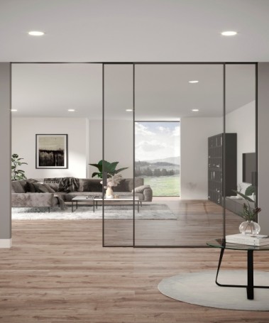 Алюмінієві розсувні двері холодний профіль