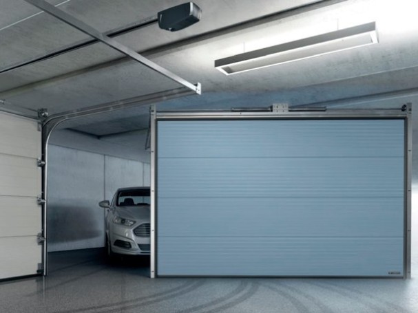 Секційні ворота з формуванням V