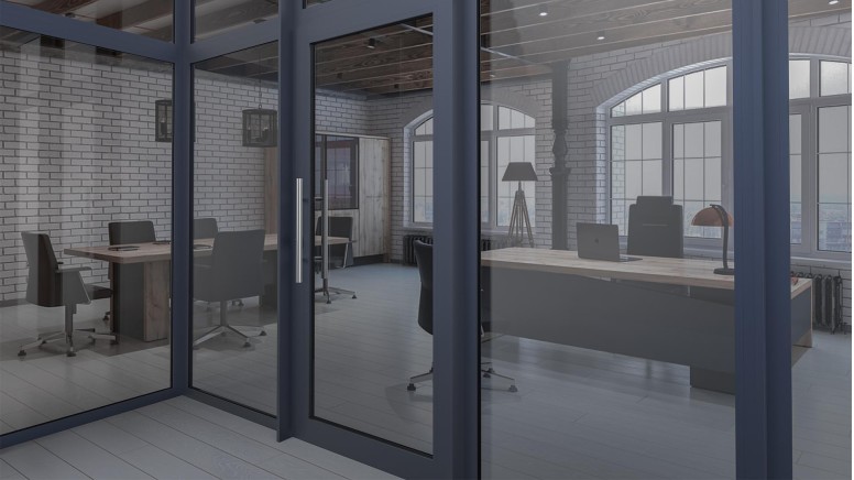 Вхідні алюмінієві двері