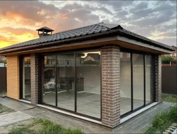 Алюмінієві розсувні двері холодний профіль