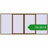 Ціноутворення Sliding patio doors 5000x2200 mm REHAU Euro 60 (Похило-зсувні) WALNUT two-sided. Ціна: ₴176,269.46