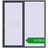 Ціноутворення Розсувні терасні двері 2012x2200 мм REHAU SYNEGO SLIDE ANTHRACITE_GREY_STRUKTURAL з двох сторін. Ціна: ₴74,928.46