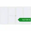 Ціноутворення Розсувні терасні двері 4000x2300 мм REHAU Euro 60 (Похило-зсувні) BLACK_BROWN ззовні. Ціна: ₴163,928.11