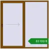 Ціноутворення Розсувні терасні двері 2012x2000 мм REHAU SYNEGO SLIDE GOLDEN OAK з двох сторін. Ціна: ₴83,100.09