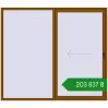 Ціноутворення Розсувні терасні двері 2400x2100 мм REHAU GENEO HST GOLDEN OAK з двох сторін. Ціна: ₴203,837.46
