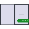 Ціноутворення Розсувні терасні двері 3000x2200 мм REHAU GENEO HST ANTHRACITE_GREY_STRUKTURAL з двох сторін. Ціна: €5,666.36