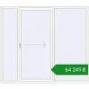 Ціноутворення Sliding patio doors 2400x2100 mm REHAU Euro 60 (Похило-зсувні) RAL 9016 Traffic white two-sided. Ціна: ₴64,248.51