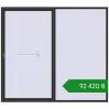Ціноутворення Розсувні терасні двері 2700x2400 мм REHAU SYNEGO SLIDE ANTHRACITE_GREY_GLATT з двох сторін. Ціна: ₴92,419.75