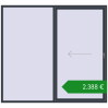 Ціноутворення Розсувні терасні двері 2500x2300 мм REHAU SYNEGO SLIDE ANTHRACITE_GREY_STRUKTURAL з двох сторін. Ціна: €2,388.27