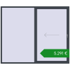 Ціноутворення Розсувні терасні двері 2550x2125 мм REHAU GENEO HST ANTHRACITE_GREY_STRUKTURAL з двох сторін. Ціна: €5,291.33
