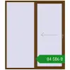 Ціноутворення Розсувні терасні двері 2000x2300 мм REHAU SYNEGO SLIDE WALNUT з двох сторін. Ціна: ₴84,585.79