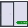 Ціноутворення Розсувні терасні двері 2180x2030 мм REHAU Brillant 70 (Похило-зсувні) ANTHRACITE_GREY_STRUKTURAL з двох сторін. Ціна: ₴75,503.15