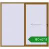 Ціноутворення Розсувні терасні двері 2500x2300 мм REHAU GENEO HST LIGHT_OAK з двох сторін. Ціна: ₴180,626.50