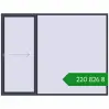 Ціноутворення Розсувні терасні двері 3000x2300 мм REHAU GENEO HST ANTHRACITE_GREY_STRUKTURAL з двох сторін. Ціна: ₴220,826.14