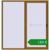 Ціноутворення Розсувні терасні двері 2000x2100 мм REHAU SYNEGO SLIDE LIGHT_OAK з двох сторін. Ціна: €1,831.27
