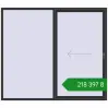 Ціноутворення Розсувні терасні двері 2400x2100 мм REHAU GENEO HST ANTHRACITE_GREY_GLATT з двох сторін. Ціна: ₴218,397.29