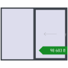 Ціноутворення Sliding patio doors 2900x2300 mm REHAU SYNEGO SLIDE ANTHRACITE_GREY_STRUKTURAL two-sided. Ціна: ₴98,682.81
