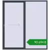 Ціноутворення Розсувні терасні двері 2200x2400 мм REHAU SYNEGO SLIDE ANTHRACITE_GREY_STRUKTURAL з двох сторін. Ціна: ₴90,693.50