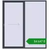 Ціноутворення Розсувні терасні двері 2200x2400 мм REHAU SYNEGO SLIDE ANTHRACITE_GREY_STRUKTURAL з двох сторін. Ціна: ₴84,647.27