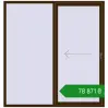 Ціноутворення Розсувні терасні двері 2000x2100 мм REHAU SYNEGO SLIDE DARK_OAK з двох сторін. Ціна: ₴78,871.01