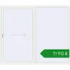 Ціноутворення Розсувні терасні двері 2500x2100 мм REHAU Euro 60 (Похило-зсувні) Білий (RAL 9016) з двох сторін. Ціна: ₴71,911.92