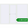 Ціноутворення Розсувні терасні двері 3000x2200 мм REHAU SYNEGO (Похило-зсувні) Білий (RAL 9016) з двох сторін. Ціна: €2,279.79