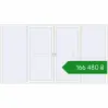 Ціноутворення Sliding patio doors 4000x2200 mm REHAU SYNEGO (Похило-зсувні) RAL 9016 Traffic white two-sided. Ціна: ₴166,480.46