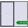 Ціноутворення Розсувні терасні двері 2800x2600 мм REHAU GENEO HST ANTHRACITE_GREY_GLATT з двох сторін. Ціна: ₴224,352.82