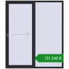 Ціноутворення Розсувні терасні двері 1800x2100 мм REHAU GENEO HST BLACK_ULTI-MATT з двох сторін. Ціна: ₴151,247.79