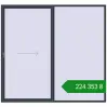 Ціноутворення Розсувні терасні двері 2800x2600 мм REHAU GENEO HST ANTHRACITE_GREY_STRUKTURAL з двох сторін. Ціна: ₴224,352.82