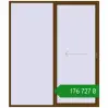 Ціноутворення Розсувні терасні двері 2300x2700 мм REHAU GENEO HST WALNUT з двох сторін. Ціна: ₴176,727.06