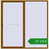 Ціноутворення Розсувні терасні двері 2500x2550 мм REHAU GENEO HST GOLDEN OAK з двох сторін. Ціна: ₴217,217.72