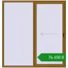 Ціноутворення Розсувні терасні двері 2000x2100 мм REHAU SYNEGO SLIDE LIGHT_OAK з двох сторін. Ціна: ₴76,458.01