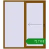 Ціноутворення Sliding patio doors 1800x2050 mm REHAU Brillant 70 (Похило-зсувні) GOLDEN OAK two-sided. Ціна: ₴72,711.43