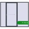 Ціноутворення Розсувні терасні двері 2500x2200 мм REHAU Euro 60 (Похило-зсувні) ANTHRACITE_GREY_STRUKTURAL з двох сторін. Ціна: ₴71,701.48