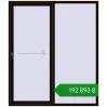 Ціноутворення Розсувні терасні двері 1800x2100 мм REHAU GENEO HST BLACK_BROWN з двох сторін. Ціна: ₴192,893.19