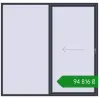 Ціноутворення Розсувні терасні двері 2500x2400 мм REHAU SYNEGO SLIDE ANTHRACITE_GREY_STRUKTURAL з двох сторін. Ціна: ₴94,815.96