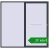 Ціноутворення Розсувні терасні двері 2500x2400 мм REHAU GENEO HST ANTHRACITE_GREY_STRUKTURAL з двох сторін. Ціна: ₴211,656.21
