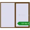 Ціноутворення Розсувні терасні двері 2400x2100 мм REHAU GENEO HST WALNUT з двох сторін. Ціна: ₴159,966.34