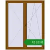 Ціноутворення Балконні двері 1700x2150 мм REHAU SYNEGO MD GOLDEN OAK з двох сторін. Ціна: ₴42,622.78